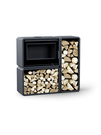 Печь-камин АСТОВ ЛЕГГО ПК 7454 (с нижним и боковым дровником)